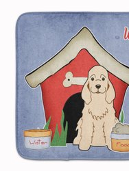 19 in x 27 in Dog House Collection Cocker Spaniel Buff Machine Washable Memory Foam Mat