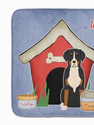 19 in x 27 in Dog House Collection Greater Swiss Mountain Dog Machine Washable Memory Foam Mat