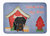 19 in x 27 in Dog House Collection Wire Haired Dachshund Black Tan Machine Washable Memory Foam Mat