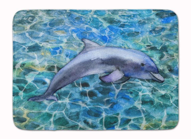 19 in x 27 in Dolphin Machine Washable Memory Foam Mat