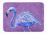 19 in x 27 in Flamingo on Purple Machine Washable Memory Foam Mat