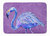 19 in x 27 in Flamingo on Purple Machine Washable Memory Foam Mat