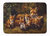 19 in x 27 in Fox Family Foxes by Daphne Baxter Machine Washable Memory Foam Mat