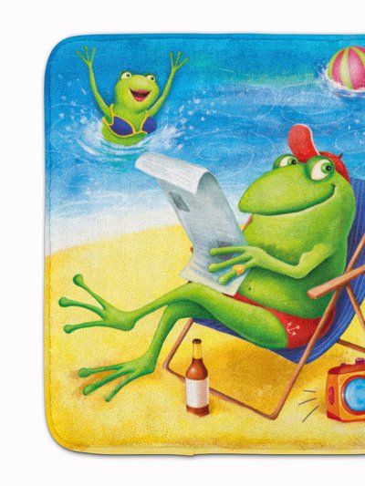 Caroline's Treasures 19 in x 27 in Frogs on the Beach Machine Washable Memory Foam Mat product