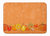 19 in x 27 in Fruits and Vegetables in Orange Machine Washable Memory Foam Mat