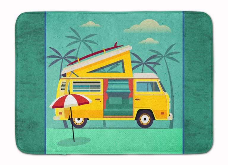 19 in x 27 in Greatest Adventure Camper Van Machine Washable Memory Foam Mat