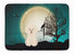 19 in x 27 in Halloween Scary Bichon Frise Machine Washable Memory Foam Mat