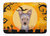 19 in x 27 in Halloween Yorkie Puppy Machine Washable Memory Foam Mat