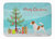 19 in x 27 in Jack Russell Terrier Merry Christmas Tree Machine Washable Memory Foam Mat