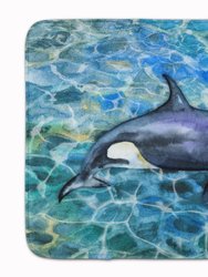 19 in x 27 in Killer Whale Orca Machine Washable Memory Foam Mat