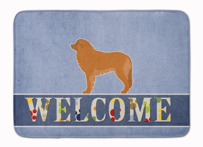 19 in x 27 in Leonberger Welcome Machine Washable Memory Foam Mat