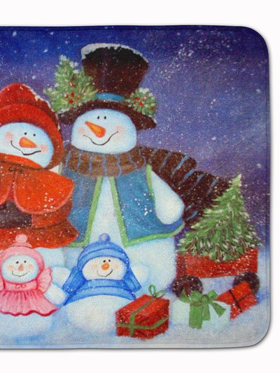 Caroline's Treasures 19 in x 27 in Merry Christmas From Us All Snowman Machine Washable Memory Foam Mat product