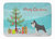 19 in x 27 in Miniature Schnauzer Christmas Machine Washable Memory Foam Mat