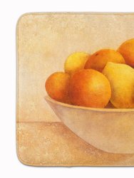 19 in x 27 in Oranges & Lemons in a Bowl Machine Washable Memory Foam Mat