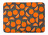19 in x 27 in Oranges on Gray Machine Washable Memory Foam Mat