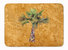 19 in x 27 in Palm Tree on Gold Machine Washable Memory Foam Mat