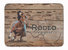 19 in x 27 in Rodeo Cowgirl Barrel Racer Machine Washable Memory Foam Mat