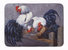 19 in x 27 in Roosters Roosting Machine Washable Memory Foam Mat