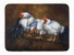 19 in x 27 in Roosting Rooster and Chickens Machine Washable Memory Foam Mat