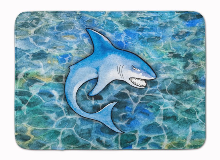 19 in x 27 in Shark Machine Washable Memory Foam Mat