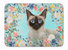19 in x 27 in Siamese Spring Flowers Machine Washable Memory Foam Mat