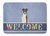 19 in x 27 in Smooth Fox Terrier Welcome Machine Washable Memory Foam Mat