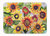 19 in x 27 in Sunflowers Machine Washable Memory Foam Mat