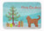 19 in x 27 in Tan Goldendoodle Christmas Tree Machine Washable Memory Foam Mat