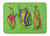 19 in x 27 in Tropical Fish on Green Machine Washable Memory Foam Mat