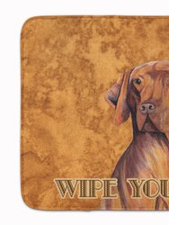 19 in x 27 in Vizsla Wipe your Paws Machine Washable Memory Foam Mat