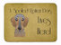 19 in x 27 in Wirehaired Dachshund Spoiled Dog Lives Here Machine Washable Memory Foam Mat
