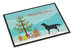 24 in x 36 in Black Labrador Retriever Merry Christmas Tree Door Mat Indoor/Outdoor