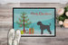 24 in x 36 in Black Russian Terrier Christmas Door Mat Indoor/Outdoor