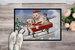 24 in x 36 in Dogs and Kitten in Sled Need for Speed Door Mat Indoor/Outdoor