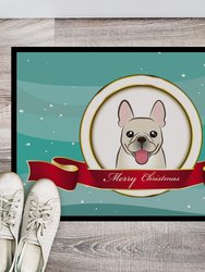 24 in x 36 in French Bulldog Merry Christmas Door Mat Indoor/Outdoor