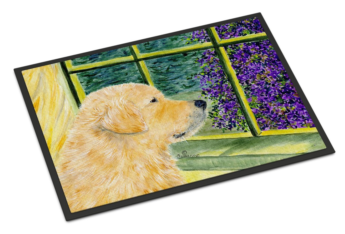 Caroline's Treasures 24 In X 36 In Golden Retriever Welcome Door Mat  Indoor/outdoor