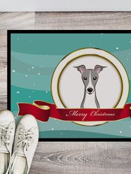 24 in x 36 in Italian Greyhound Merry Christmas Door Mat Indoor/Outdoor
