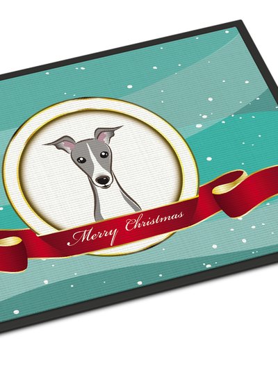 Caroline's Treasures 24 in x 36 in Italian Greyhound Merry Christmas Door Mat Indoor/Outdoor product