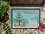 24 in x 36 in Samoyed Merry Christmas Tree Door Mat Indoor/Outdoor