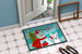 24 in x 36 in Snowman with Westie Door Mat Indoor/Outdoor