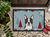 24 in x 36 in Winter Holiday Boston Terrier Door Mat Indoor/Outdoor