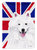 28 x 40 in. Polyester American Eskimo with English Union Jack British Flag Flag Canvas House Size 2-Sided Heavyweight