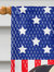 28 x 40 in. Polyester American Flag and Fawn Pug Flag Canvas House Size 2-Sided Heavyweight