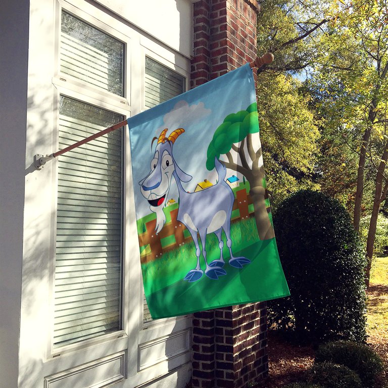 28 x 40 in. Polyester Billy the Goat Flag Canvas House Size 2-Sided Heavyweight