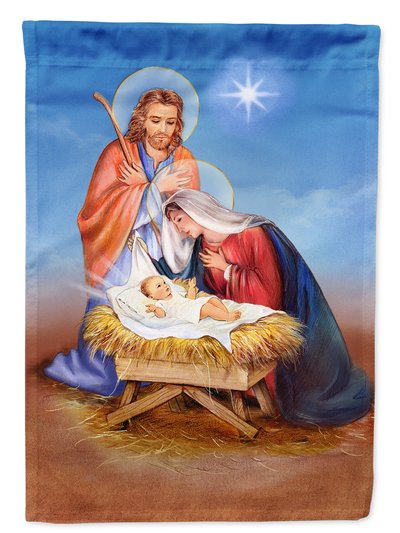 Caroline's Treasures 28 x 40 in. Polyester Christmas Nativity Flag Canvas House Size 2-Sided Heavyweight product