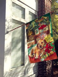 28 x 40 in. Polyester Christmas Puppy Flag Canvas House Size 2-Sided Heavyweight