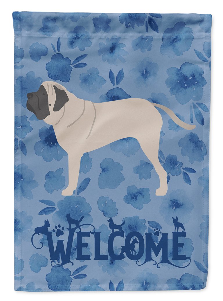 28 x 40 in. Polyester English Mastiff Welcome Flag Canvas House Size 2-Sided Heavyweight