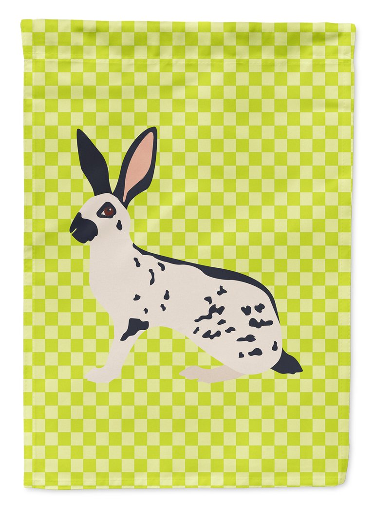 28 x 40 in. Polyester English Spot Rabbit Green Flag Canvas House Size 2-Sided Heavyweight