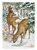 28 x 40 in. Polyester European Roe Deer Western Roe Deer Flag Canvas House Size 2-Sided Heavyweight