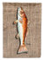 28 x 40 in. Polyester Fish Red Fish  on Faux Burlap Flag Canvas House Size 2-Sided Heavyweight